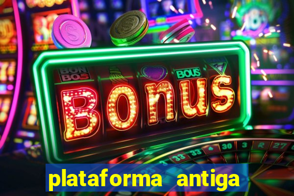 plataforma antiga de jogos